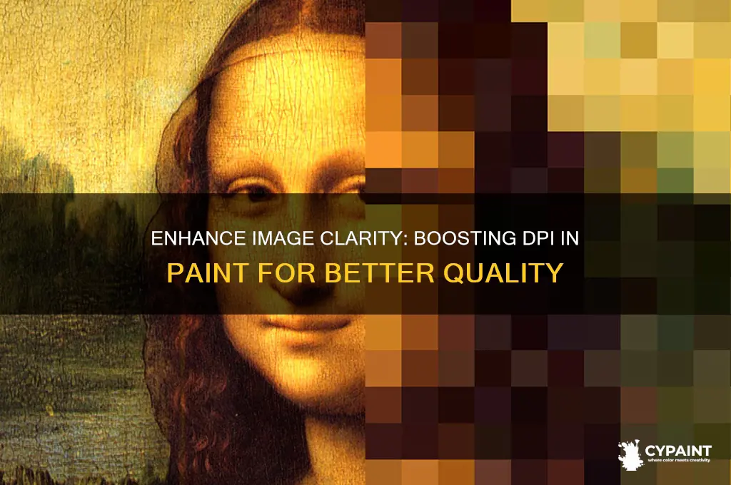 how to raise the dpi of an image in paint