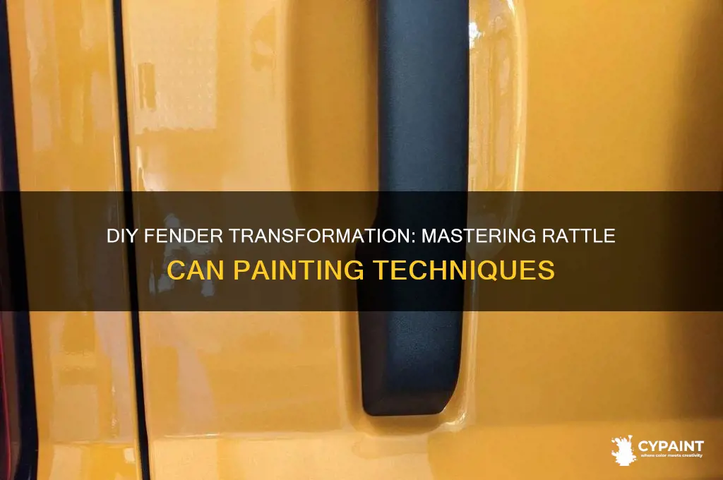 how to rattle can paint a new fender