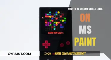 Select and Recolor Lines in MS Paint