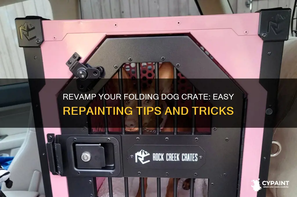 how to re paint a folding dog crate