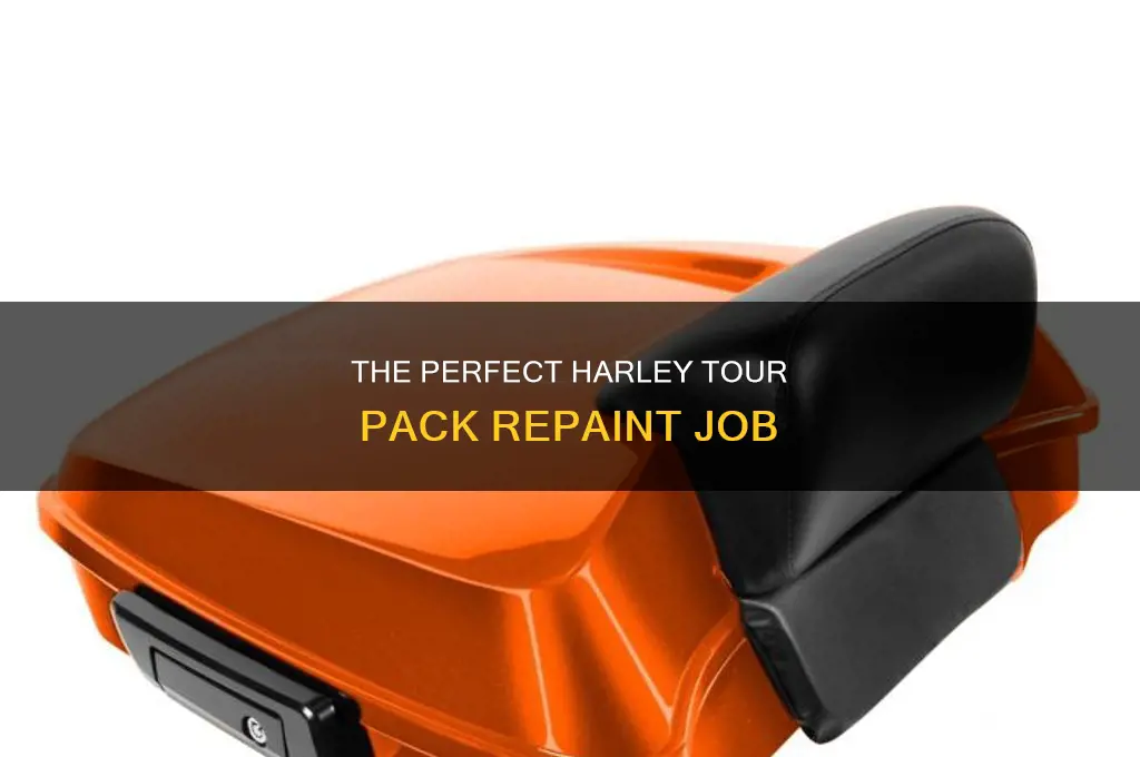 how to re-paint a harley tour pack yourself