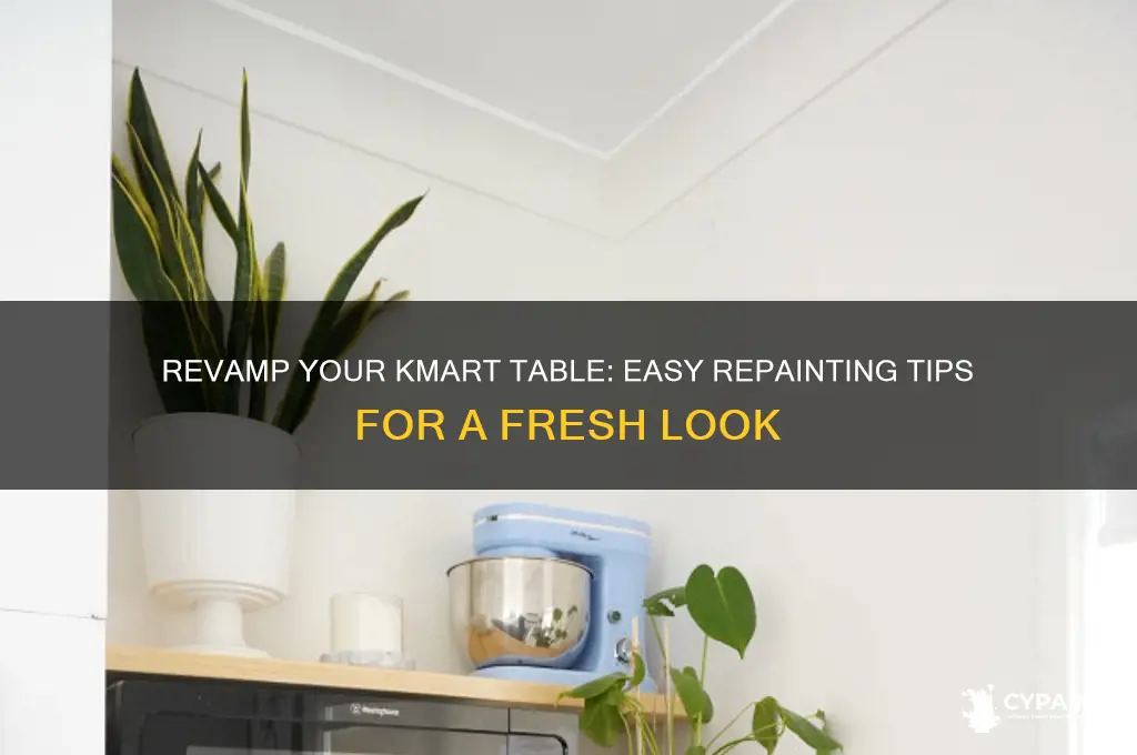 how to re paint a table from kmart