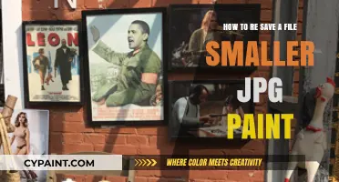 Shrinking JPEG Files: Resaving in Paint