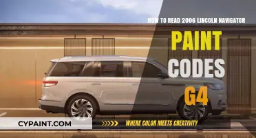 Finding Paint Codes for a 2006 Lincoln Navigator