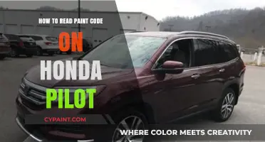 Decoding Your Honda Pilot's Paint Code: A Step-by-Step Guide
