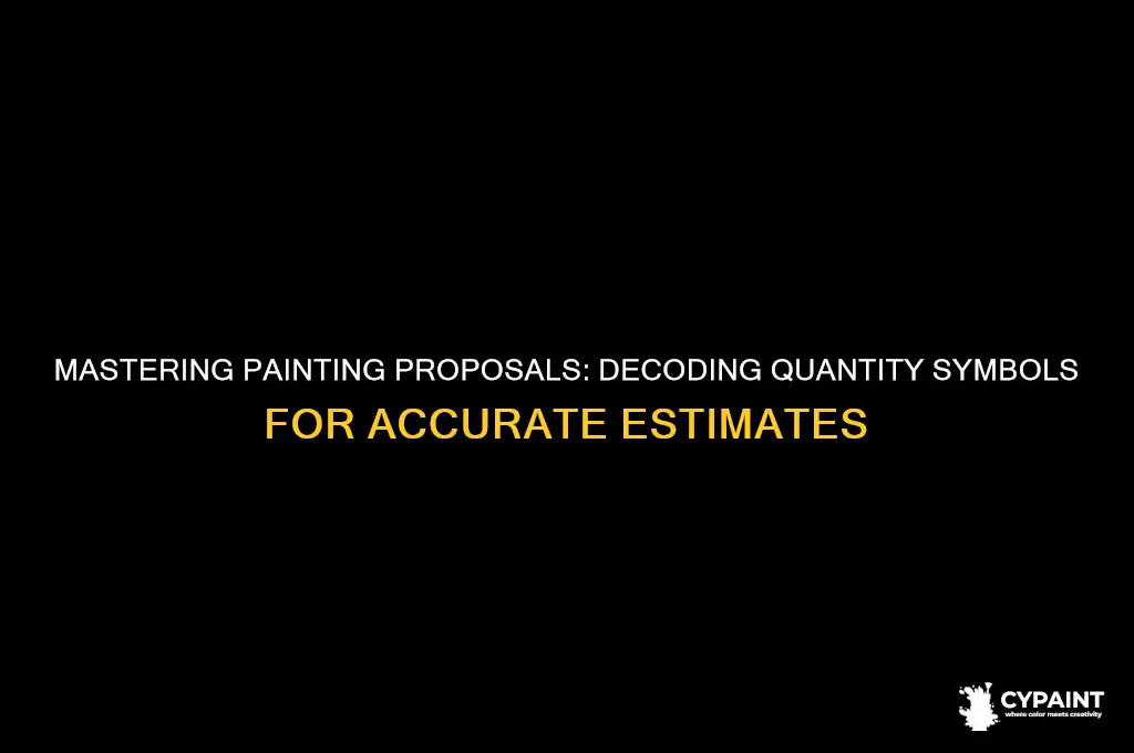 how to read painting proposal qty sy