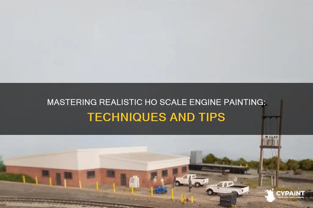 how to realistically paint a ho scale engine
