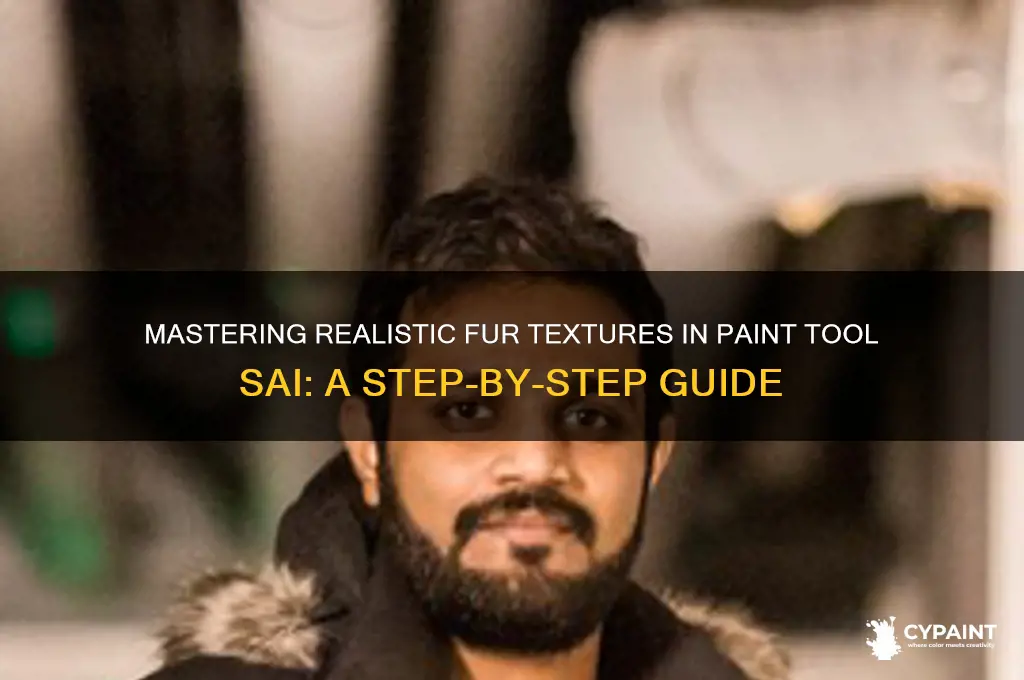 how to realistically paint fur paint tool sai