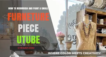 DIY Furniture Makeover: Refurbishing & Painting Small Pieces for YouTube