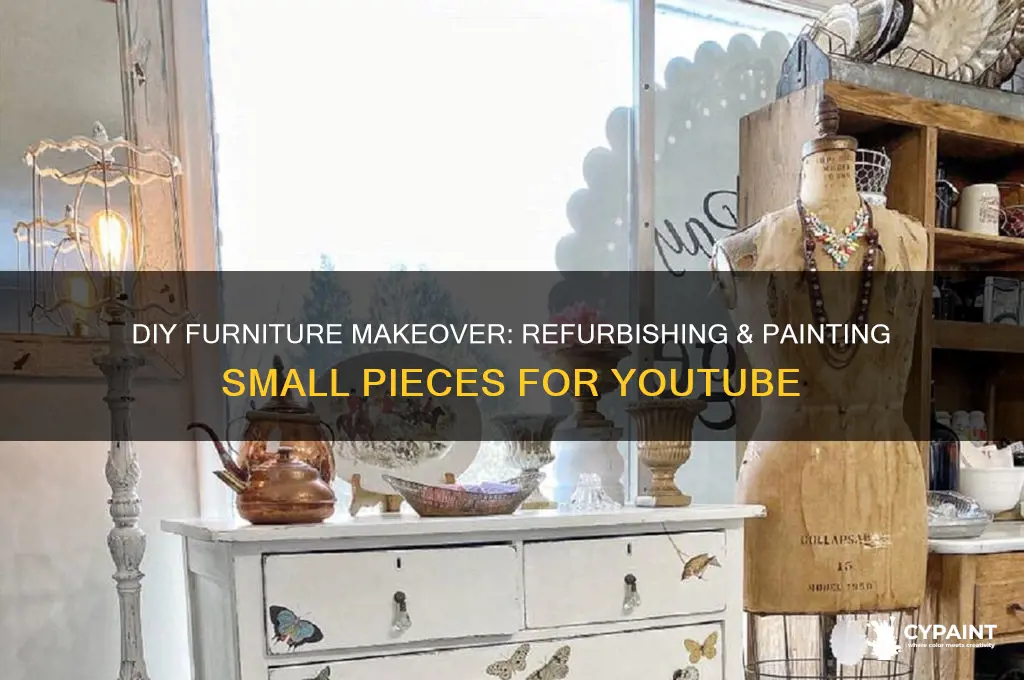how to reburbish and paint a small furneture piece utube