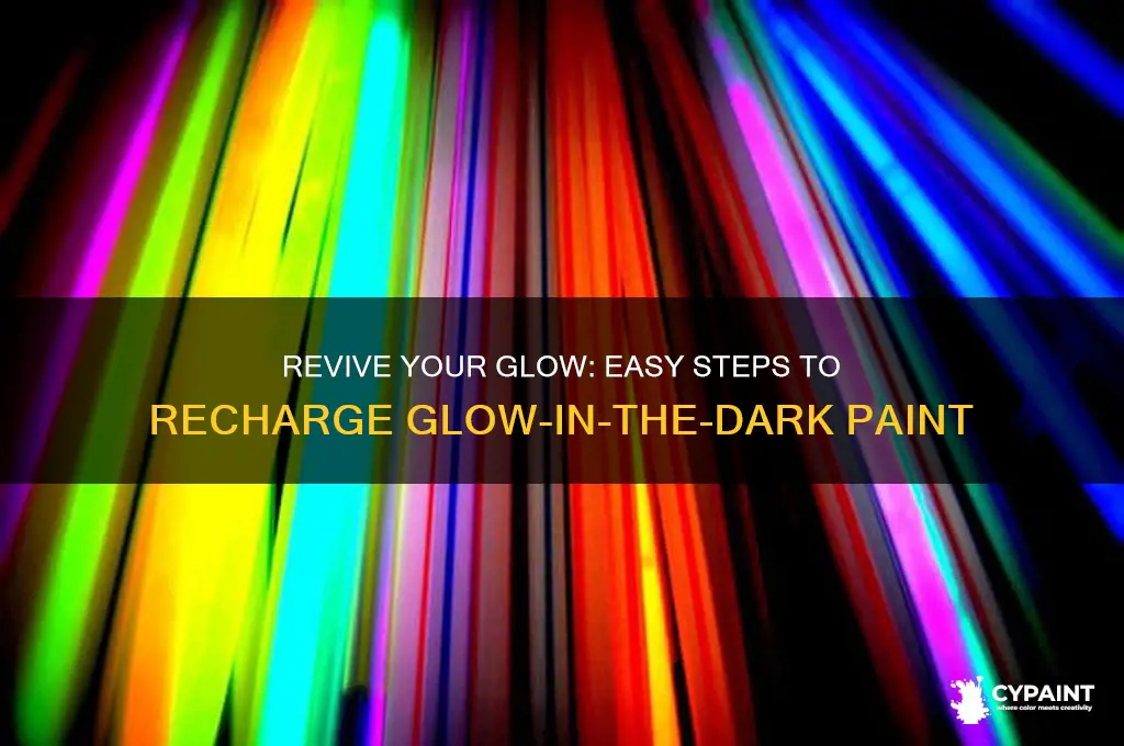 how to recharge glow in the dark paint