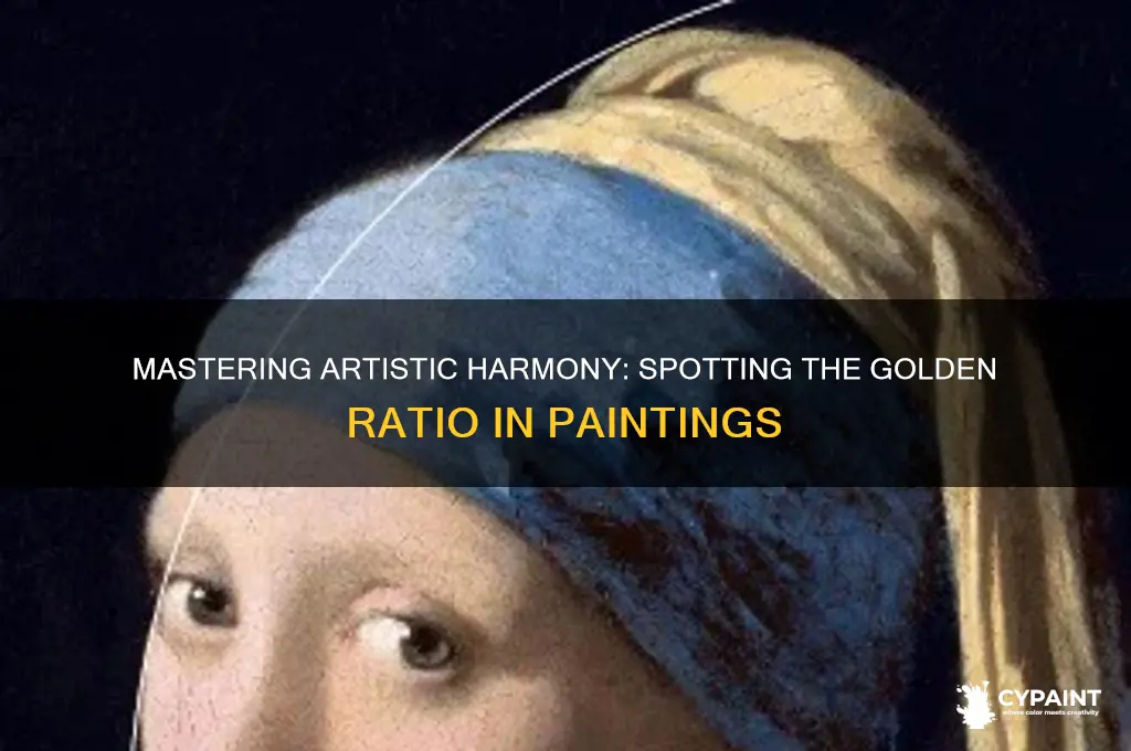 how to recognize a golden ratio in painting