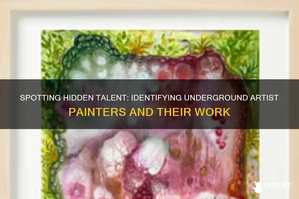 how to recognize a underground artist painter