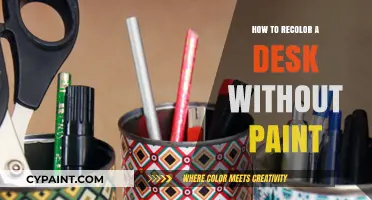 Creative Desk Makeover: Recolor Without Paint in Simple Steps