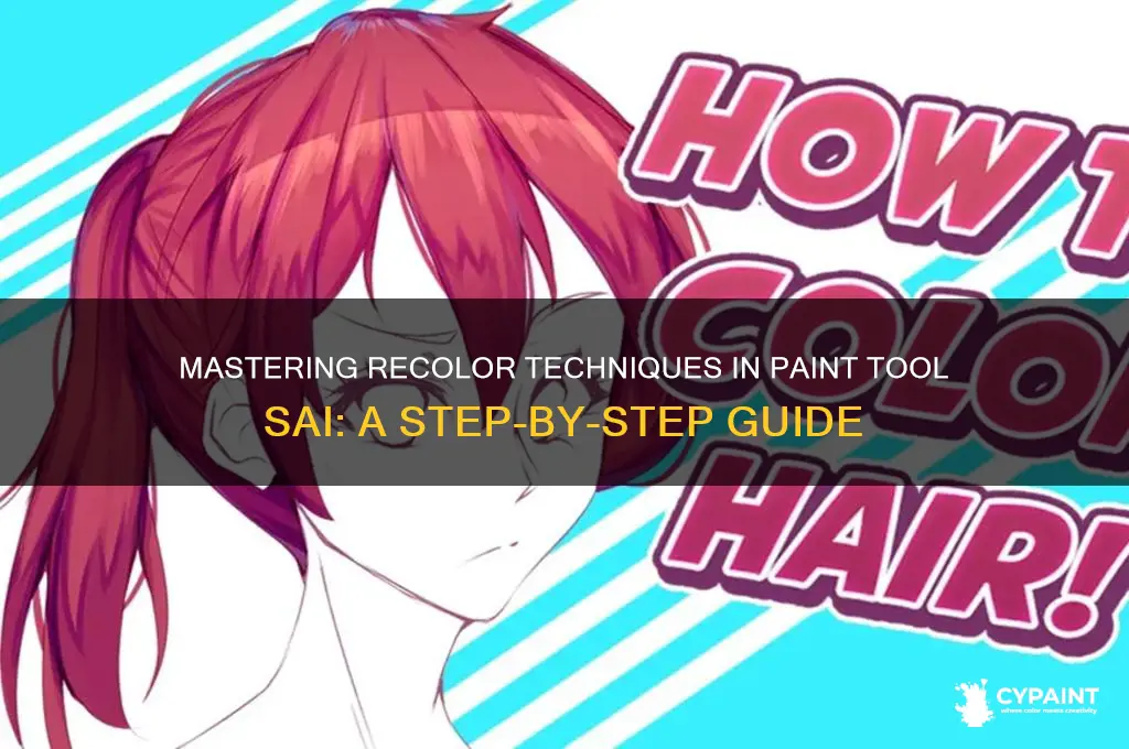 how to recolor in paint tool sai