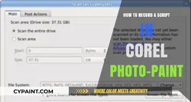 Recording Scripts in Corel Photo-Paint: A Step-by-Step Guide