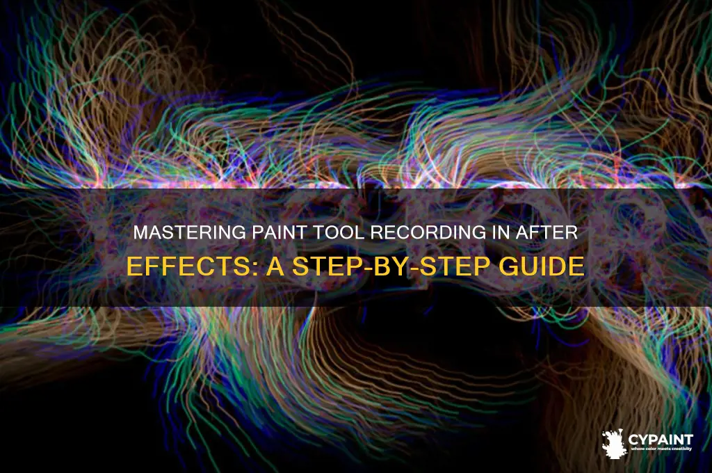 how to record paint tool after effects