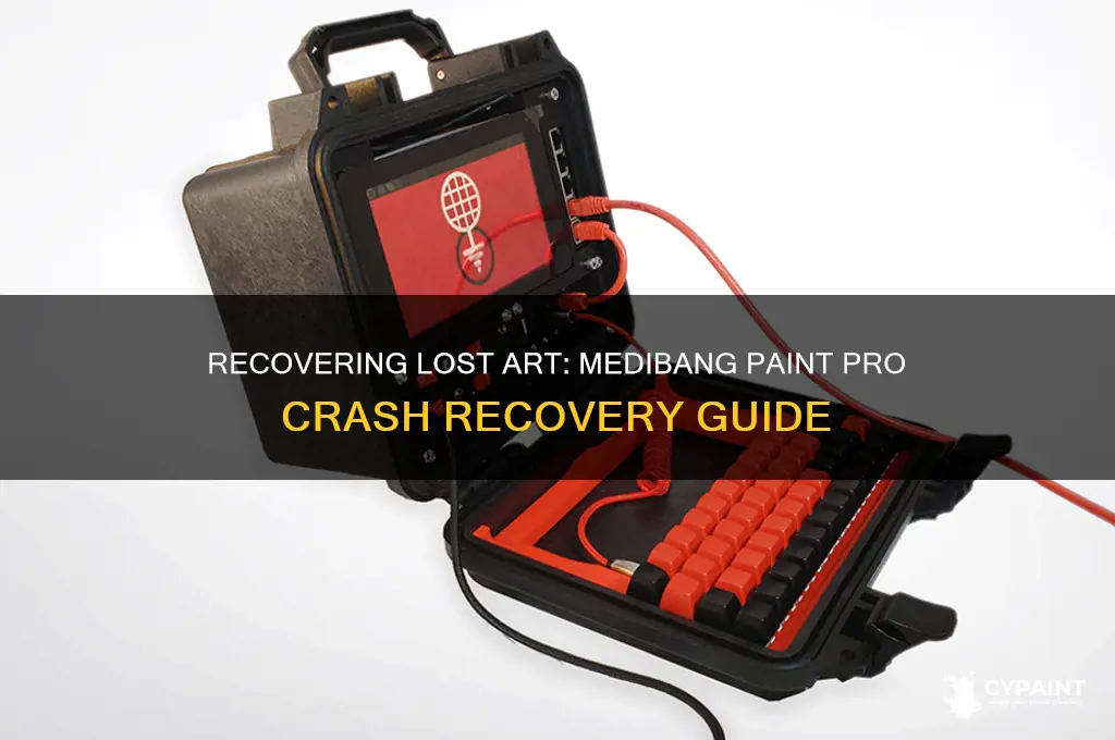 how to recover a piece if medibang paint pro crashes