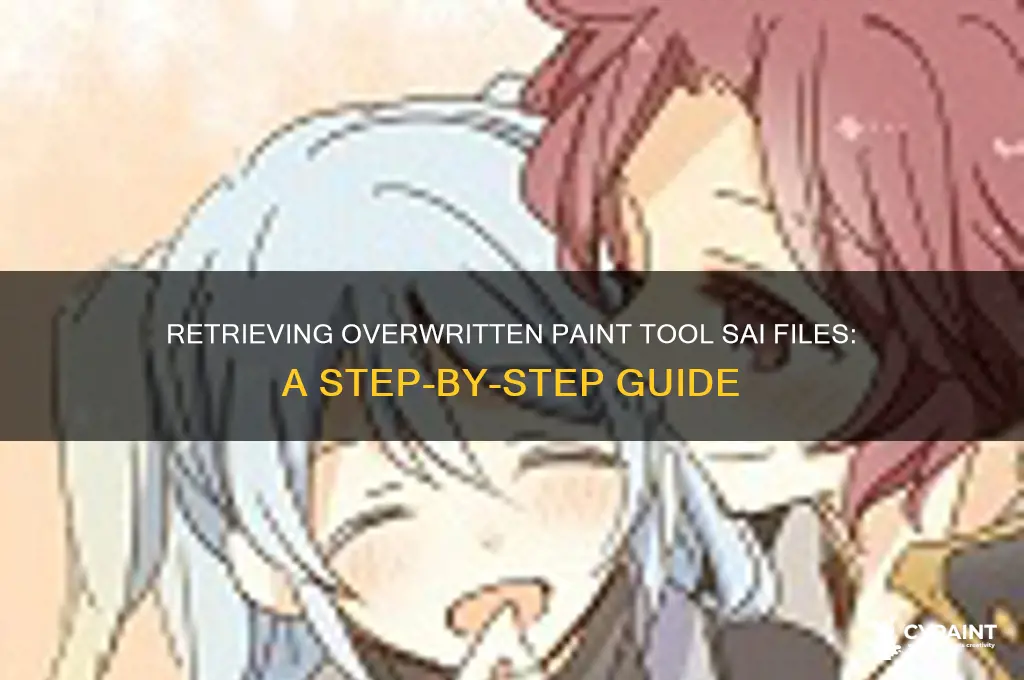 how to recover a saved over paint tool sai