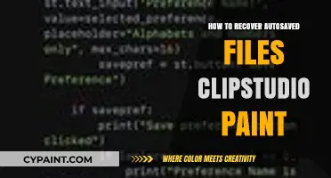 Recovering Autosaved Files in Clip Studio Paint: A Step-by-Step Guide