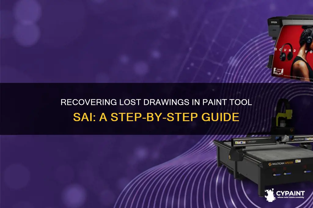 how to recover drwing paint tool sai