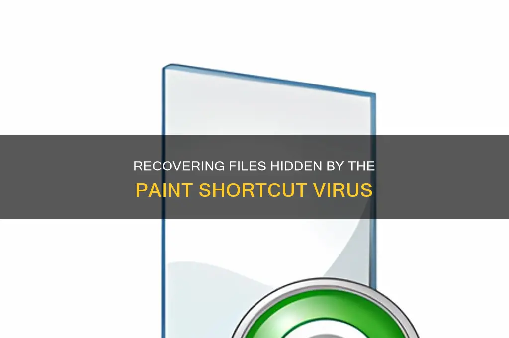how to recover file hidden by paint shortcut virus
