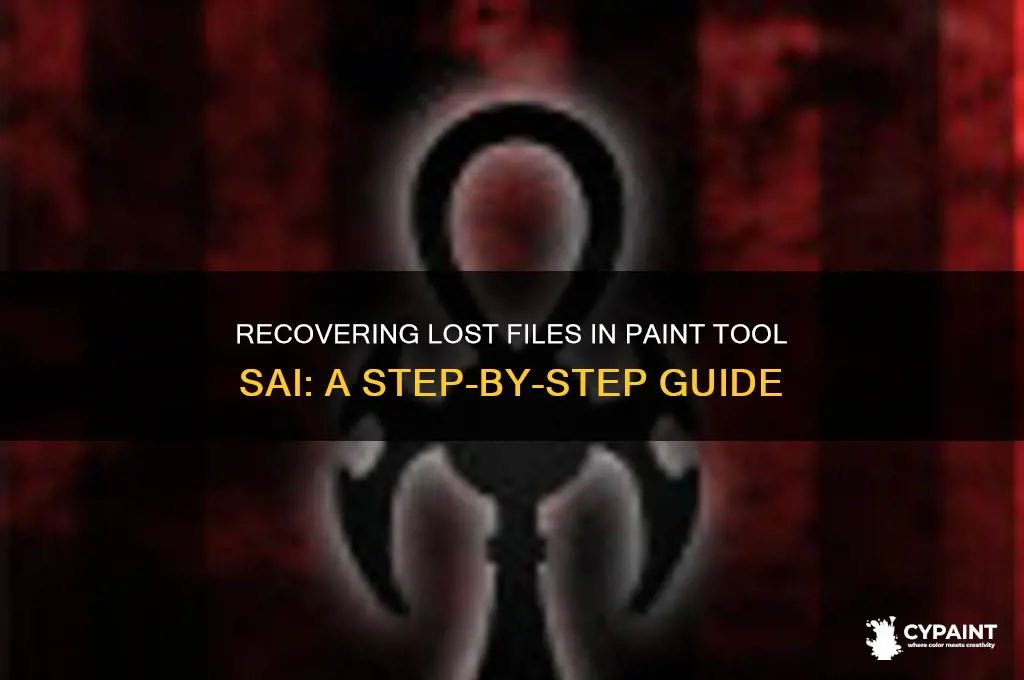 how to recover lost files paint tool sai