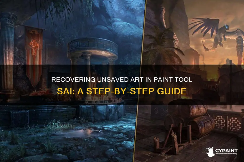 how to recover unsaved art paint tool sai