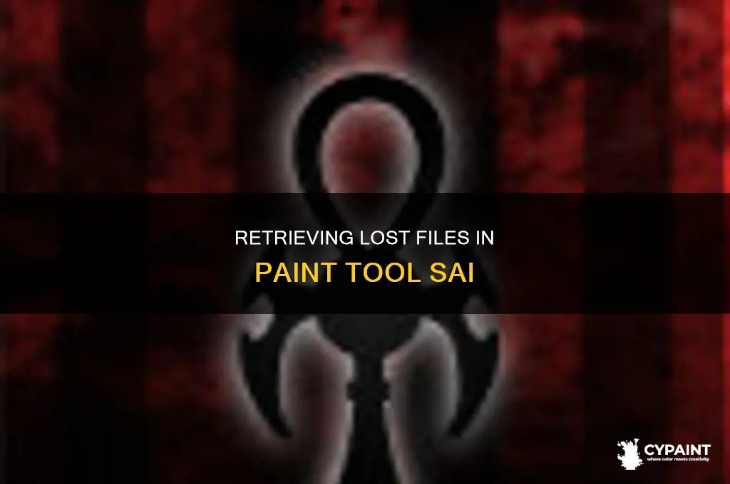 how to recover unsaved files in paint tool sai