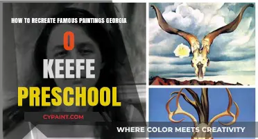 Recreating Georgia O'Keeffe's Masterpieces with Preschoolers