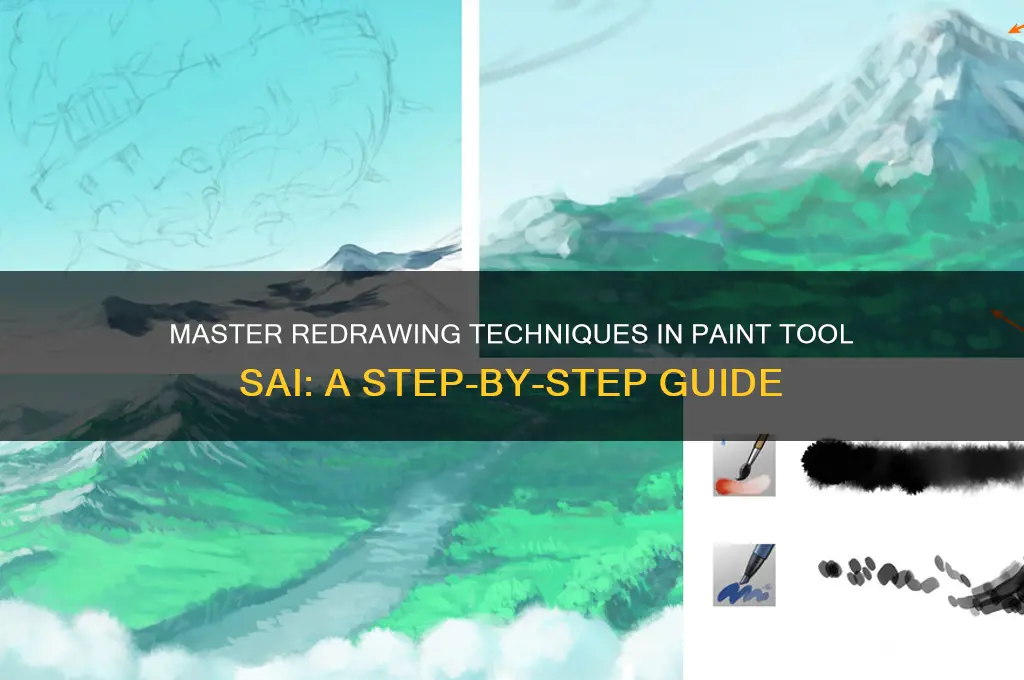 how to redraw something in paint tool sai