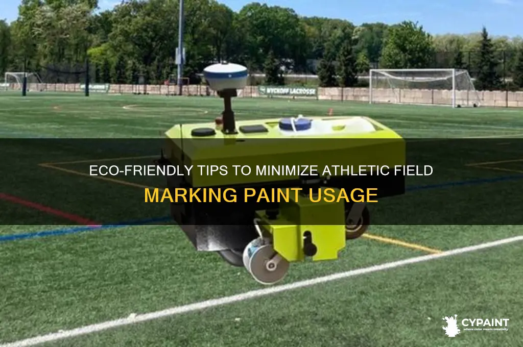 how to reduce athletic field marking paint