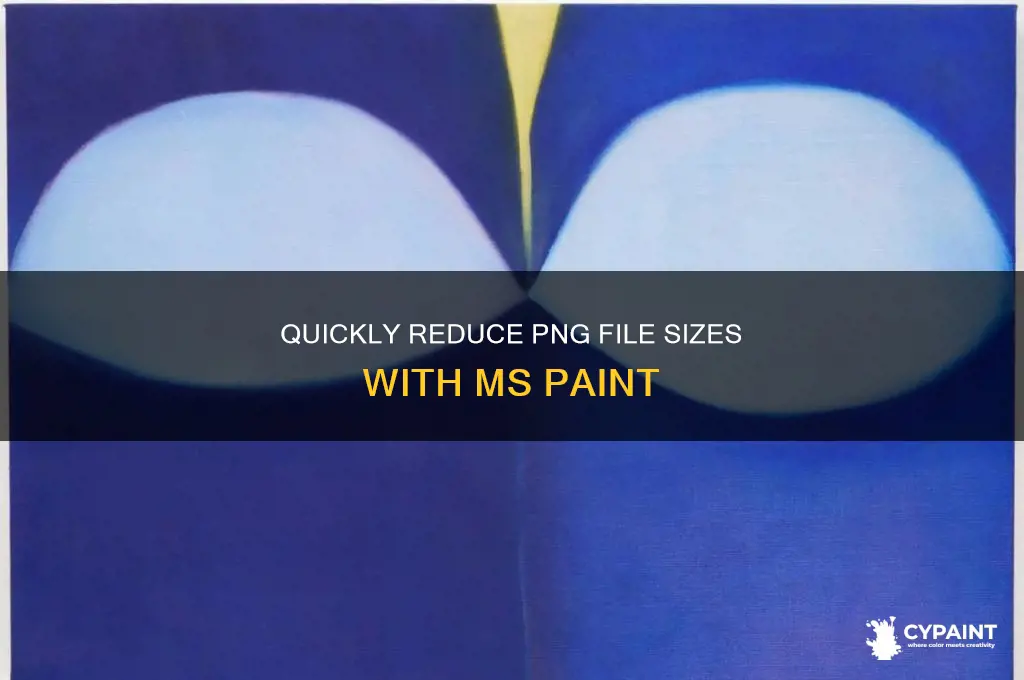 how to reduce file size of png in paint