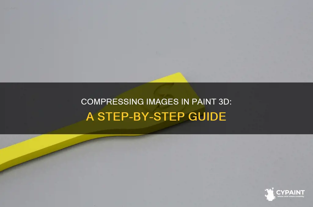 how to reduce image file size in paint 3d