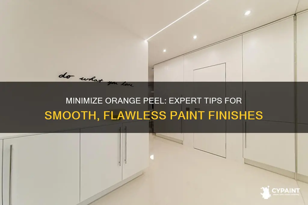 how to reduce orange peel in paint