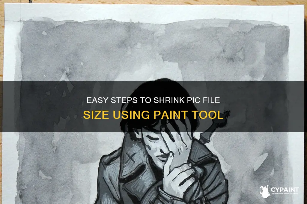how to reduce pic file size in paint