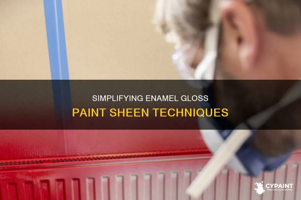 how to reduce the shern of enamel gloss paint