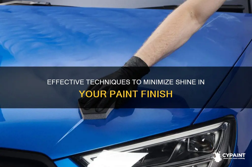 how to reduce the shine in a paint