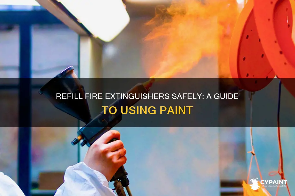 how to refill a fire extinguisher with paint