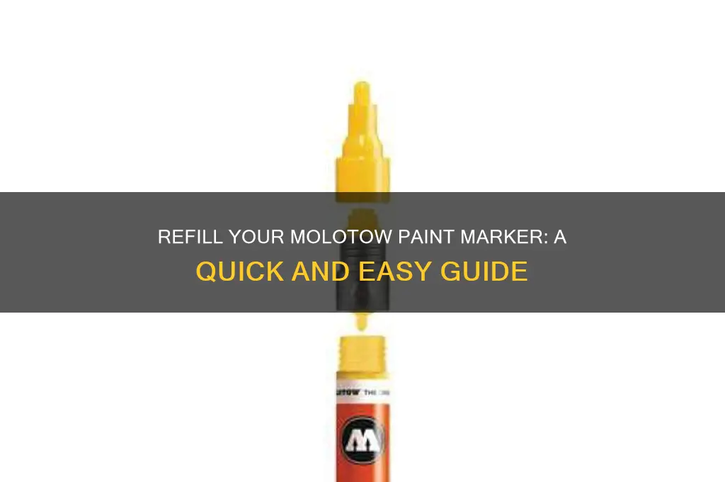 how to refill a molotow paint marker