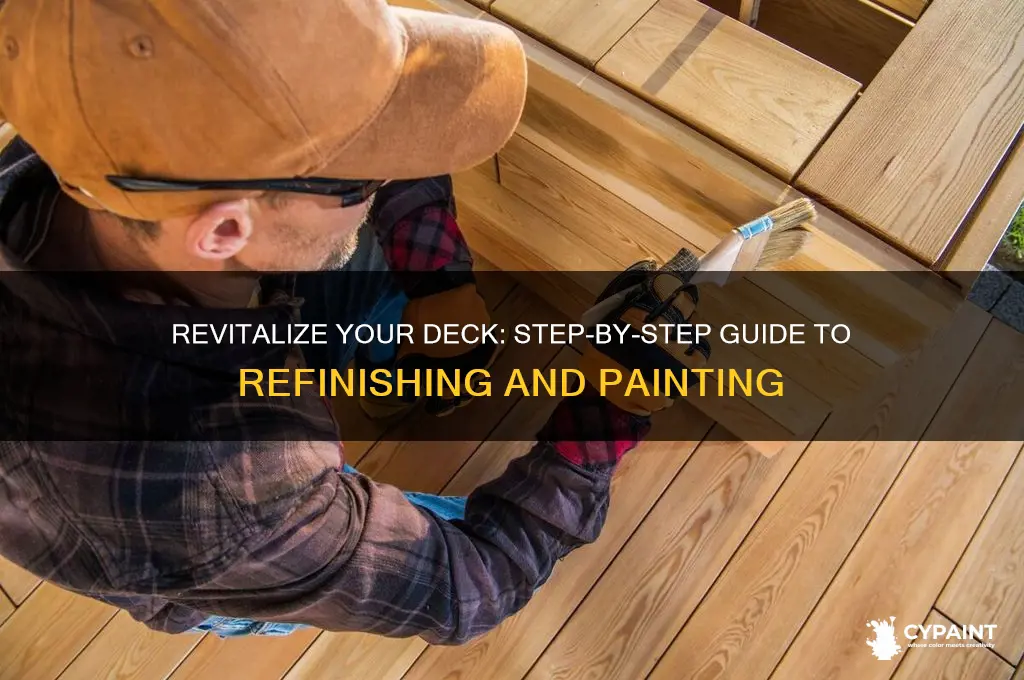 how to refinish a deck and paint