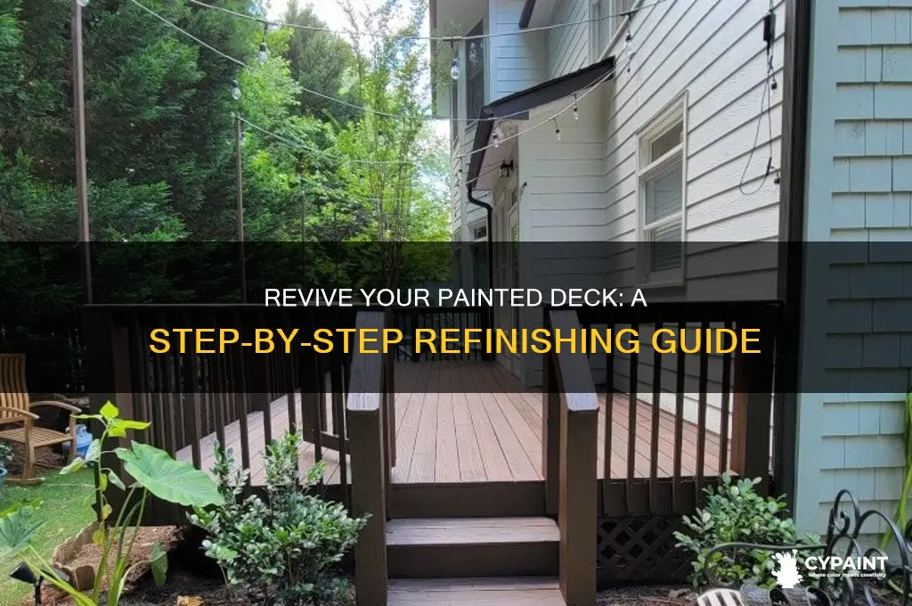 how to refinish a deck that was painted