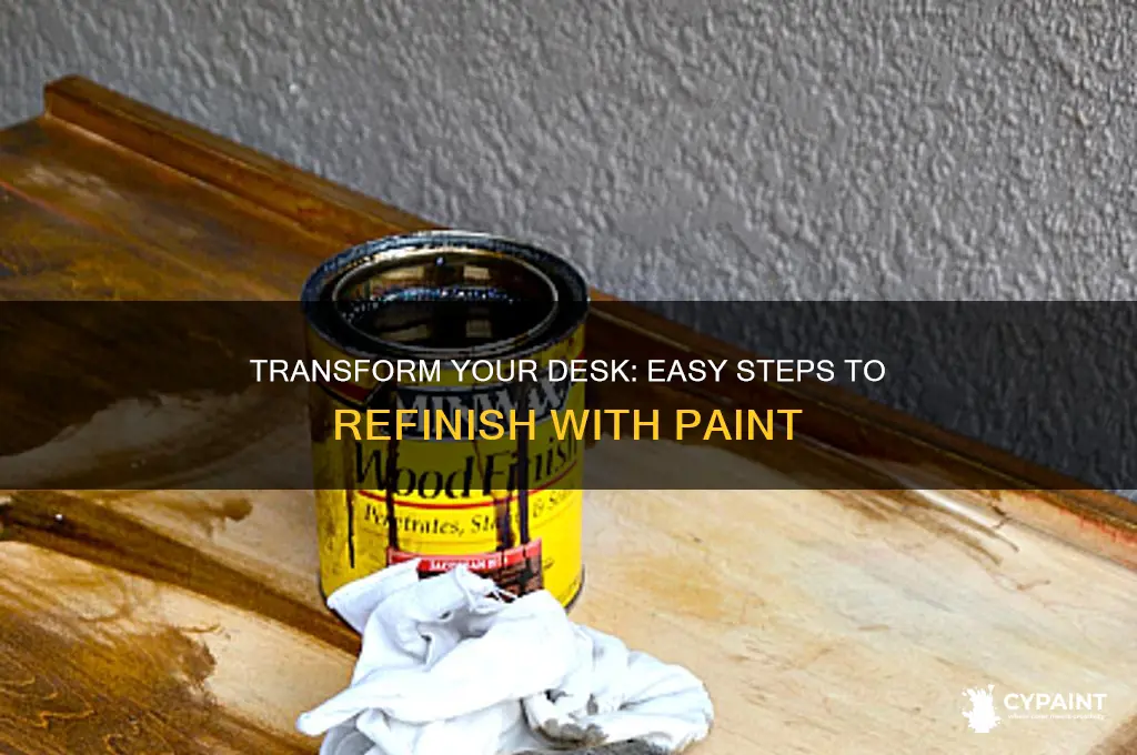 how to refinish a desk with paint