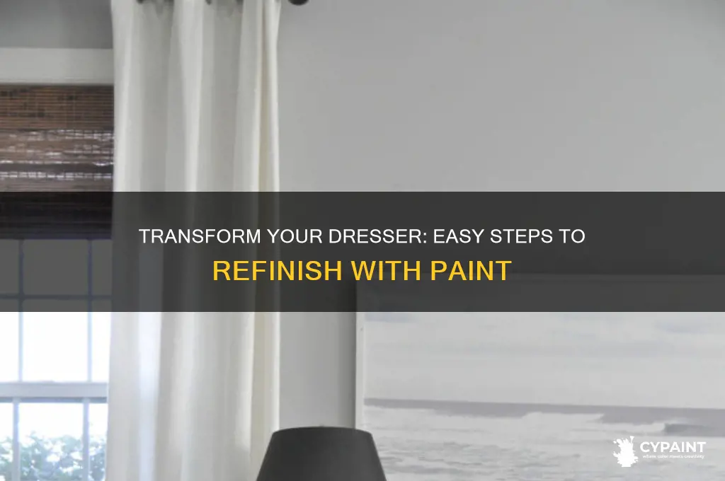 how to refinish a dresser with paint