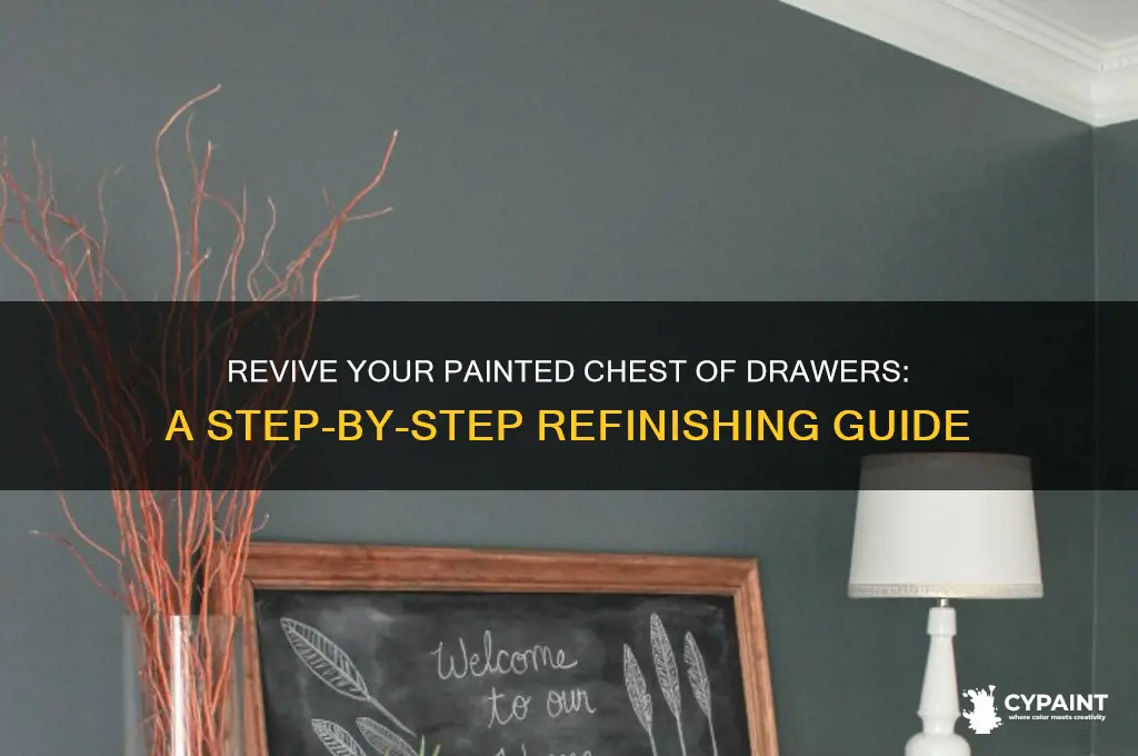 how to refinish a painted chest of drawers