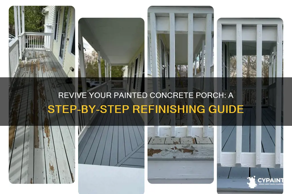 how to refinish a painted concrete porch