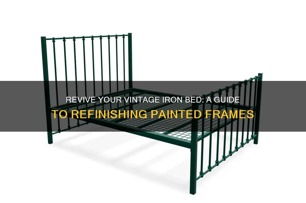 how to refinish a painted iron bed