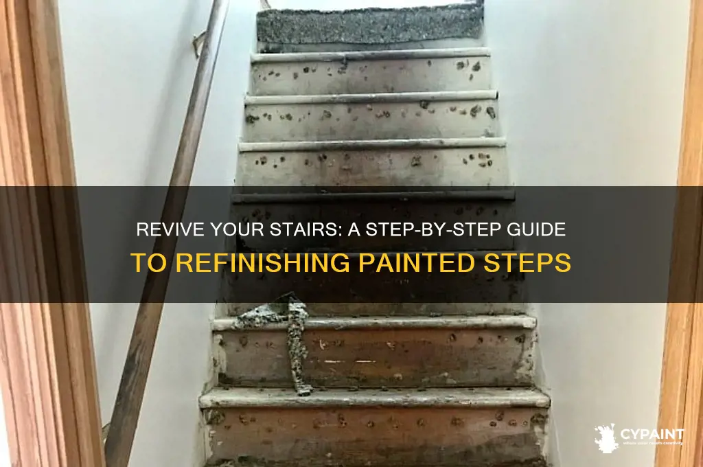how to refinish stairs that were painted