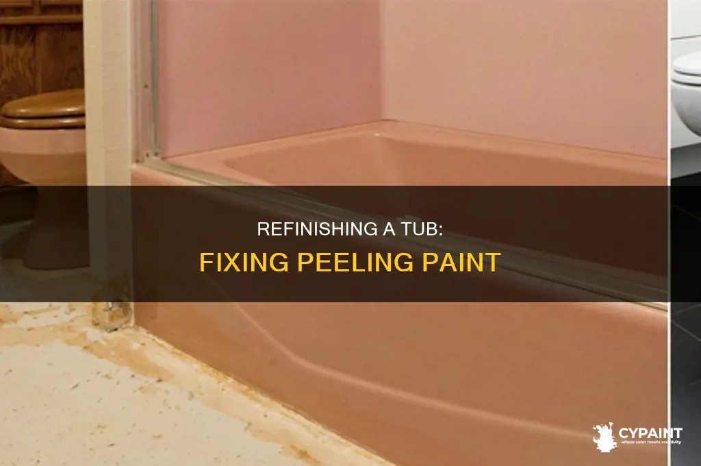 how to refinish tub when paint is peeling off