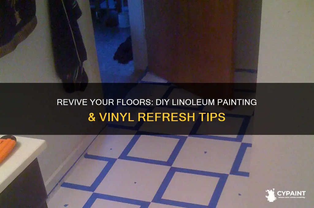 how to refresh linoleum painting diy vinyl